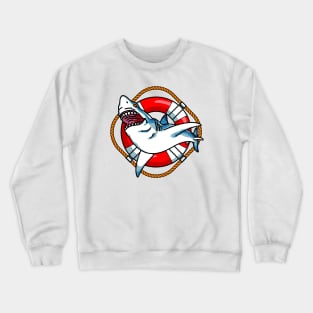 Swimming with the sharks Crewneck Sweatshirt